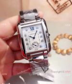 Cartier Tank Anglaise Quartz Stainless Steel Watch 30mm 25mm